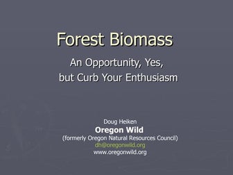 Forest Biomass Presentation