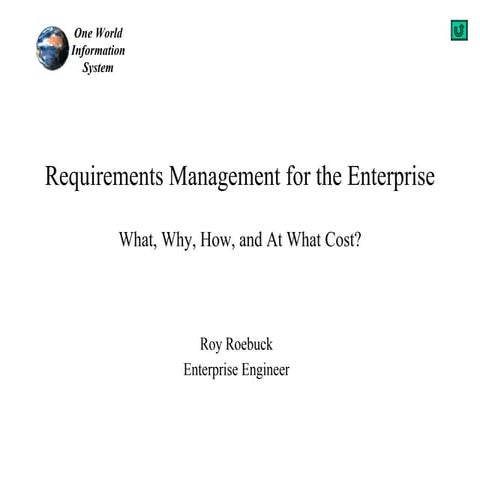 Requirements Management