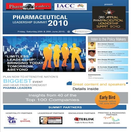 3rd annual pharmaceutical leadership summit