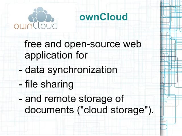 ownCloud overview and tutorial