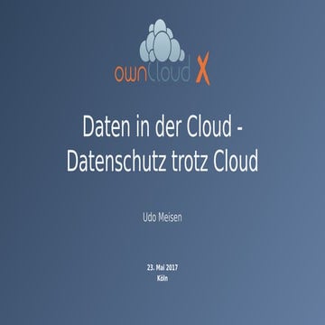 Daten in der Cloud – Datenschutz trotz Cloud