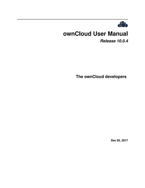 Own cloud manual