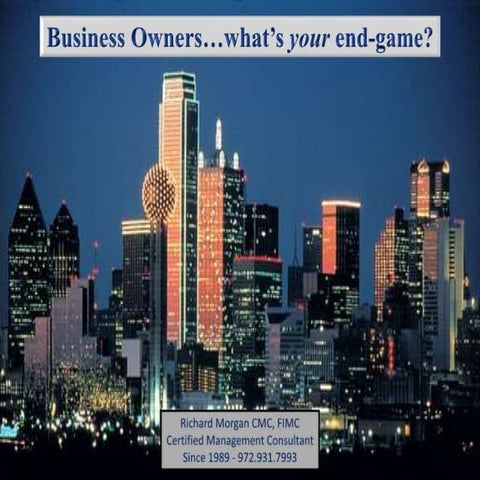 Owner's end game-slideshare