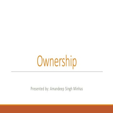 Ownership