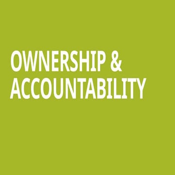 Ownership & Accountability | PPTX