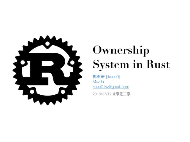 Ownership System in Rust