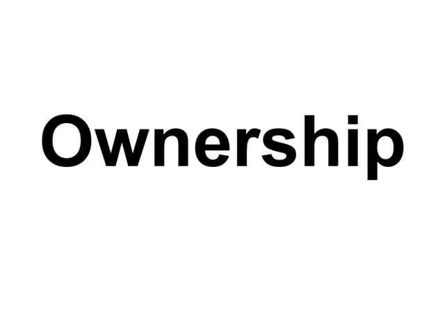Ownership