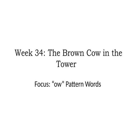 “ow” Pattern Words“ow” Pattern Words.pptx