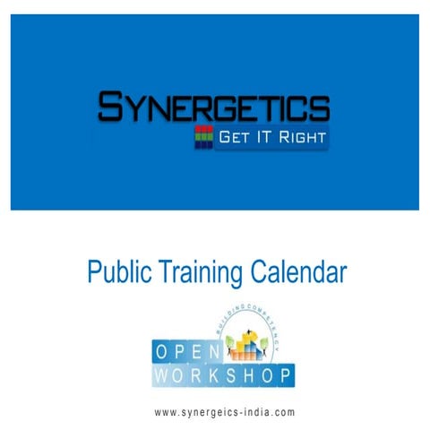 Public Training Calendar
