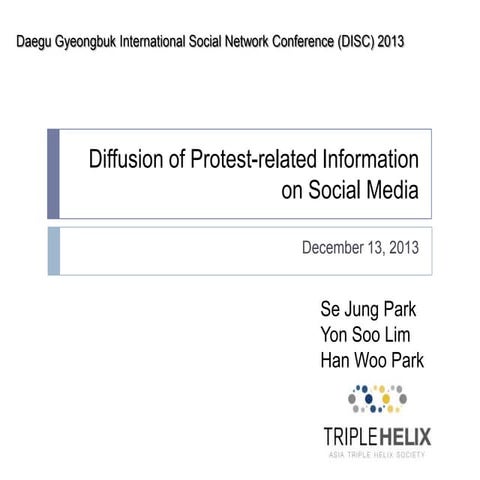 Diffusion of Protest-related Information on Social Media