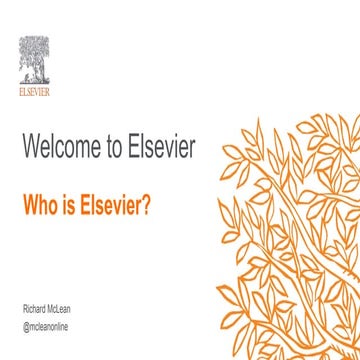 Welcome to Elsevier - presentation for Ox:Agile Conference