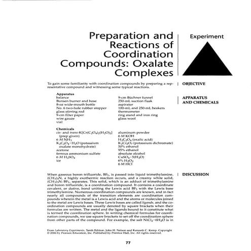 Oxalate complexes 