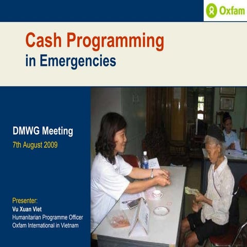 Oxfam Cash Programming In Vietnam (Final Viet Oxfam)