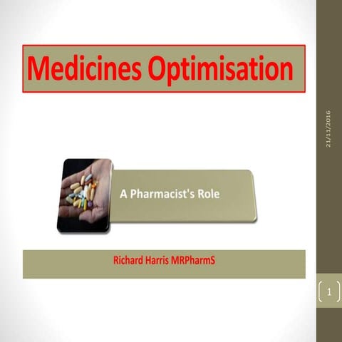 Oxford medicines optimisation presentation