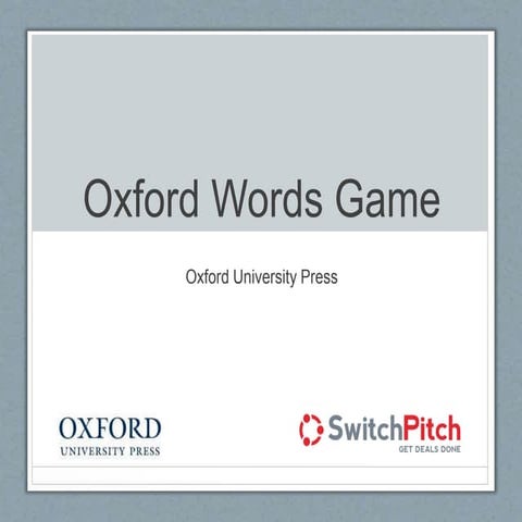 Oxford Word Game Presentation