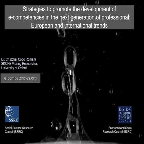 Strategies to promote the development of e-competencies