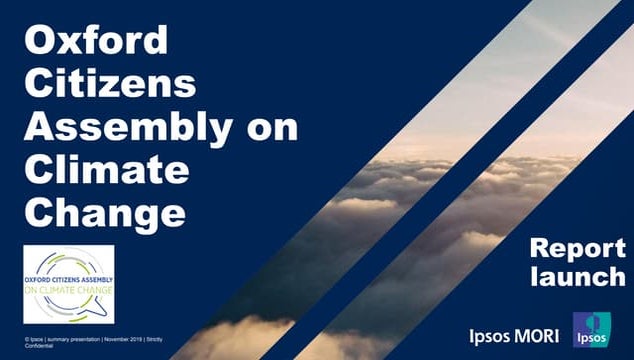 Oxford Citizens Assembly on Climate Change