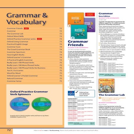 Oxford Grammar And Vocabulary