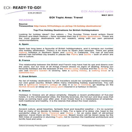 B1 Unit 2 Progress Test | PDF
