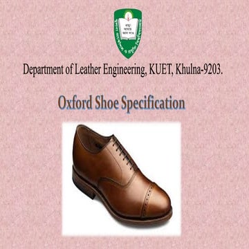 Oxford shoe