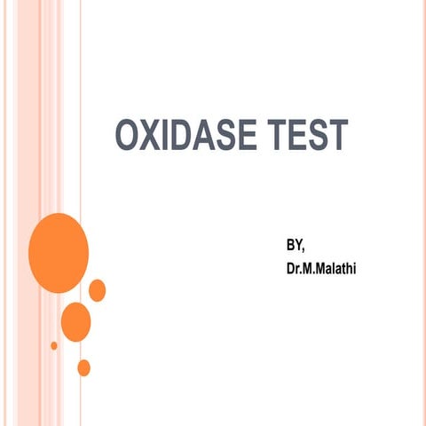 Oxidase test