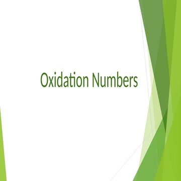 Comprehensive Guide to Oxidation Numbers and Oxide Nomenclature | PPTX