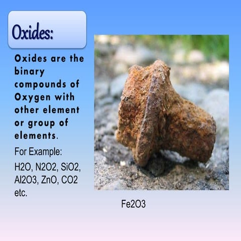Oxides and their classification | PPT