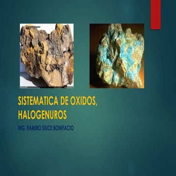 OXIDOS DE MINERALES