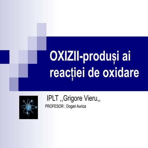 Reactii redox.Aplicatii | PPT