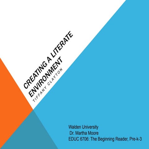 Creating a Literate Environment