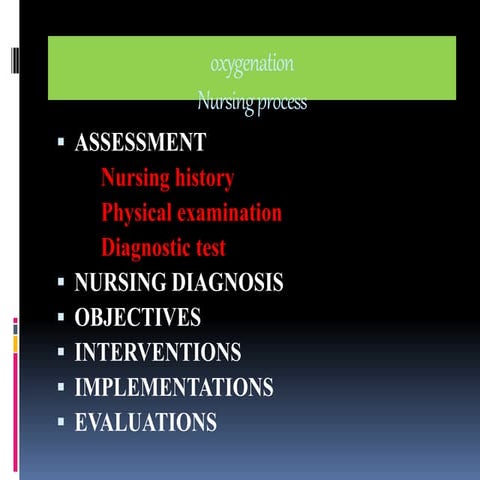 Oxygenation  nursing process