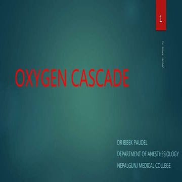 Oxygen cascade