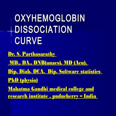 Oxygen dissociation curve