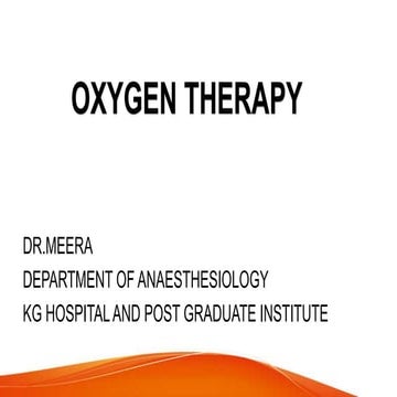 Oxygen therapy presentation