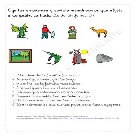 Oye las deficiones , señala y nombre   dr