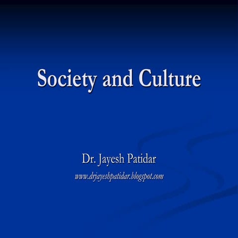 Society & culture