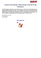 Oyoos crest design  baby sticker ov...