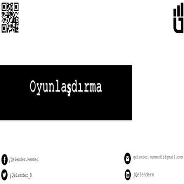 Oyunlaşdırma -Gamification