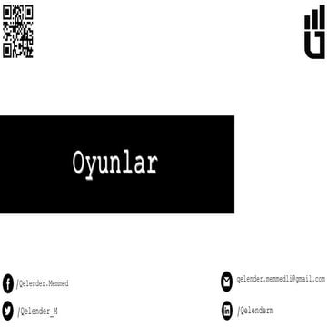 Oyunlar -Games 