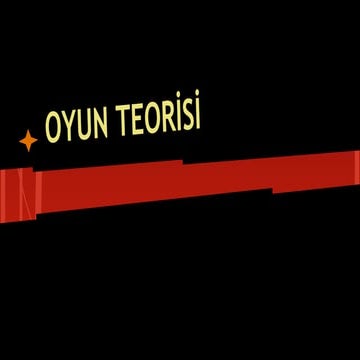 Oyun teorisi (Game Theory) | PPT