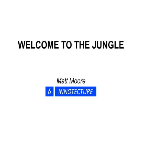 Welcome to the Jungle - Oz-IA 2010 - Matt Moore