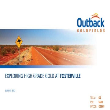 Outback Goldfields January 2022 Corporate Presentation | PPTX