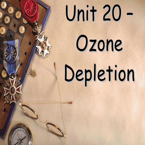 Ozone depletion