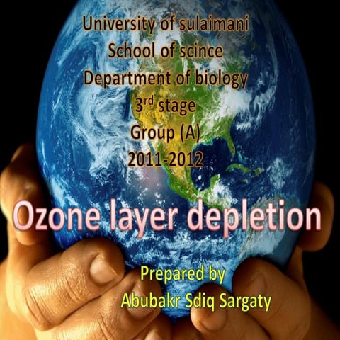 Ozone layer depletion xom