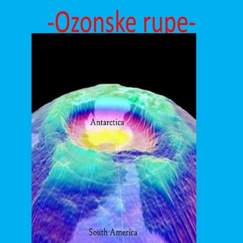 Ozonski omotac i ostecenja i ozonske rupe | PPTX