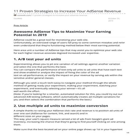 Maximize AdSense Earnings: Optimal Strategies for Success