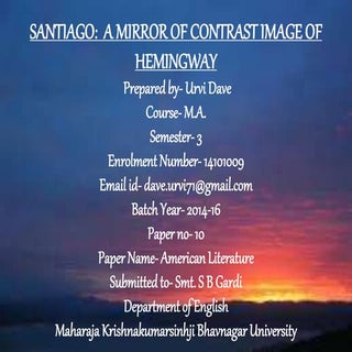 SANTIAGO:  A MIRROR OF CONTRAST IMA...