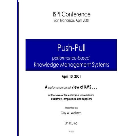Push Pull KMS - Knowledge Management Systems