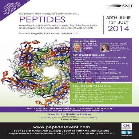 SMi Group's Inaugural Peptides conference