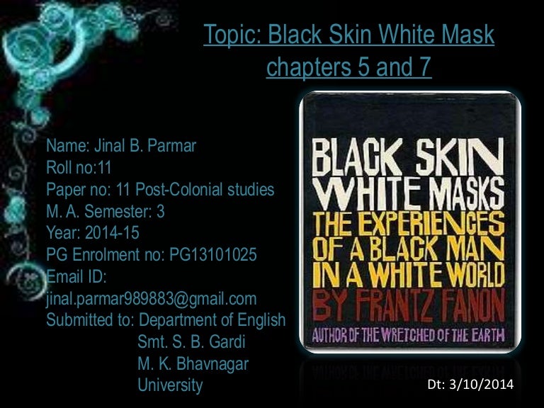 Black skin, white masks amazon image